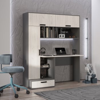 Стол компьютерный Техно графит/крафт  (БТС) в Екатеринбурге - mebel-e96.ru