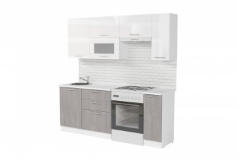 Кухонный гарнитур Терция ультра 2000 мм (Герда) в Екатеринбурге - mebel-e96.ru