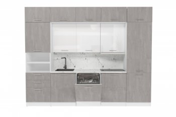 Кухонный гарнитур Терция экстра 5 3000 мм (Герда) в Екатеринбурге - mebel-e96.ru