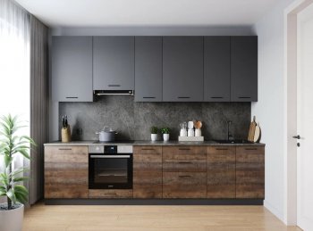 Кухонный гарнитур высокий Трансильвания 3000 мм (Санвут) в Екатеринбурге - mebel-e96.ru