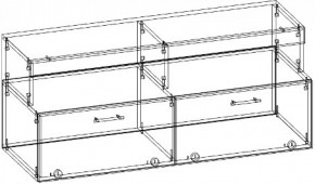 Тумба малая ТМС-1200 (Дуб сонома/Белый глянец) в Екатеринбурге - mebel-e96.ru