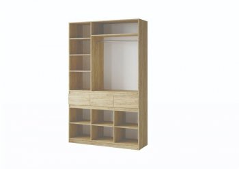 Шкаф 1500 мм Турин крафт/графит (ВВР) в Екатеринбурге - mebel-e96.ru