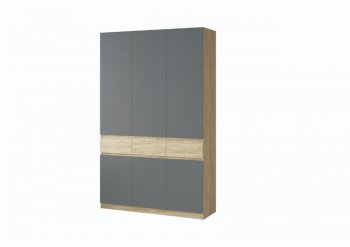 Шкаф 1500 мм Турин крафт/графит (ВВР) в Екатеринбурге - mebel-e96.ru