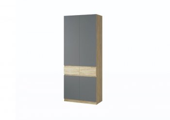 Шкаф 1000 мм Турин крафт/графит (ВВР) в Екатеринбурге - mebel-e96.ru