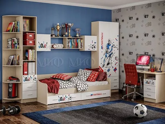Набор детской мебели Вега NEW Boy (Миф) в Екатеринбурге - mebel-e96.ru