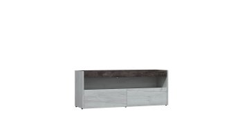 ТВ тумба Вегас Дуб Крафт Белый/Ателье темн. (Лин) в Екатеринбурге - mebel-e96.ru