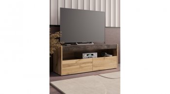 ТВ тумба Вегас Дуб Вотан/Ателье темн. (Лин) в Екатеринбурге - mebel-e96.ru