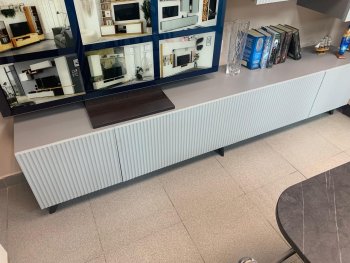 Стенка Сканди МДФ НМ-001 грин грей софт (Стиль) в Екатеринбурге - mebel-e96.ru