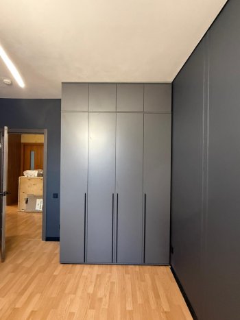 Шкаф 1600 мм 4-х створчатый Норд с антресолью графит (Миф) в Екатеринбурге - mebel-e96.ru