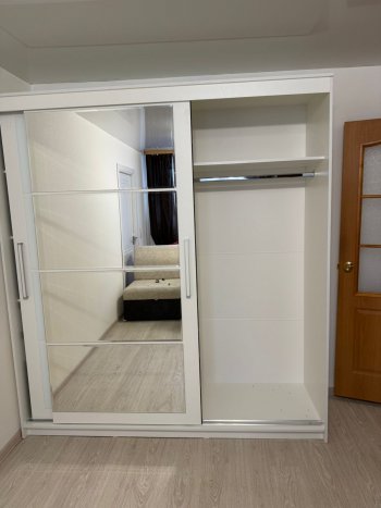 Шкаф-купе Крафт-6 белый ясень 2000 мм (БТС) в Екатеринбурге - mebel-e96.ru