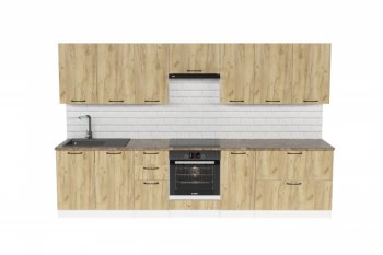 Кухонный гарнитур Янтарь 3000 мм (Герда) в Екатеринбурге - mebel-e96.ru